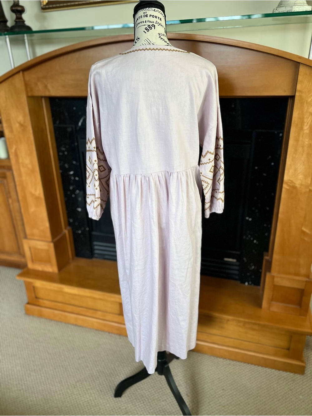 Madewell Linen/Cotton blend BoHo dress - Picture 4 of 10